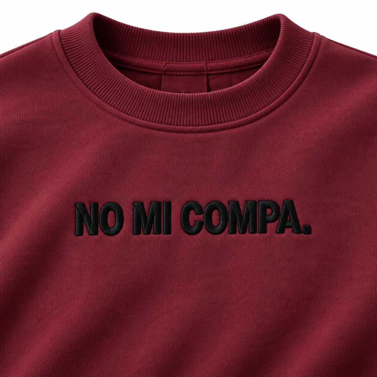 COMPA CREWNECK VINO/BORGOÑA - SUDADERA CUELLO REDONDO