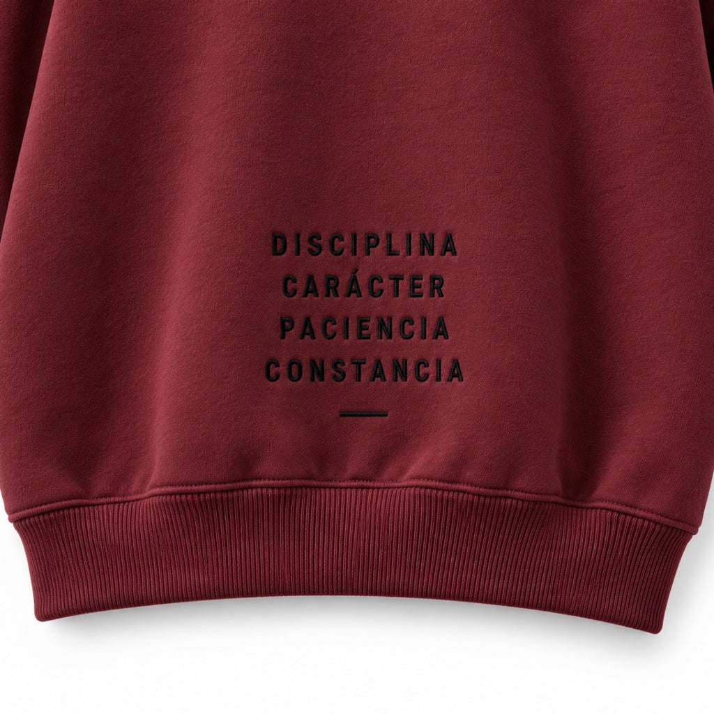COMPA CREWNECK VINO/BORGOÑA - SUDADERA CUELLO REDONDO