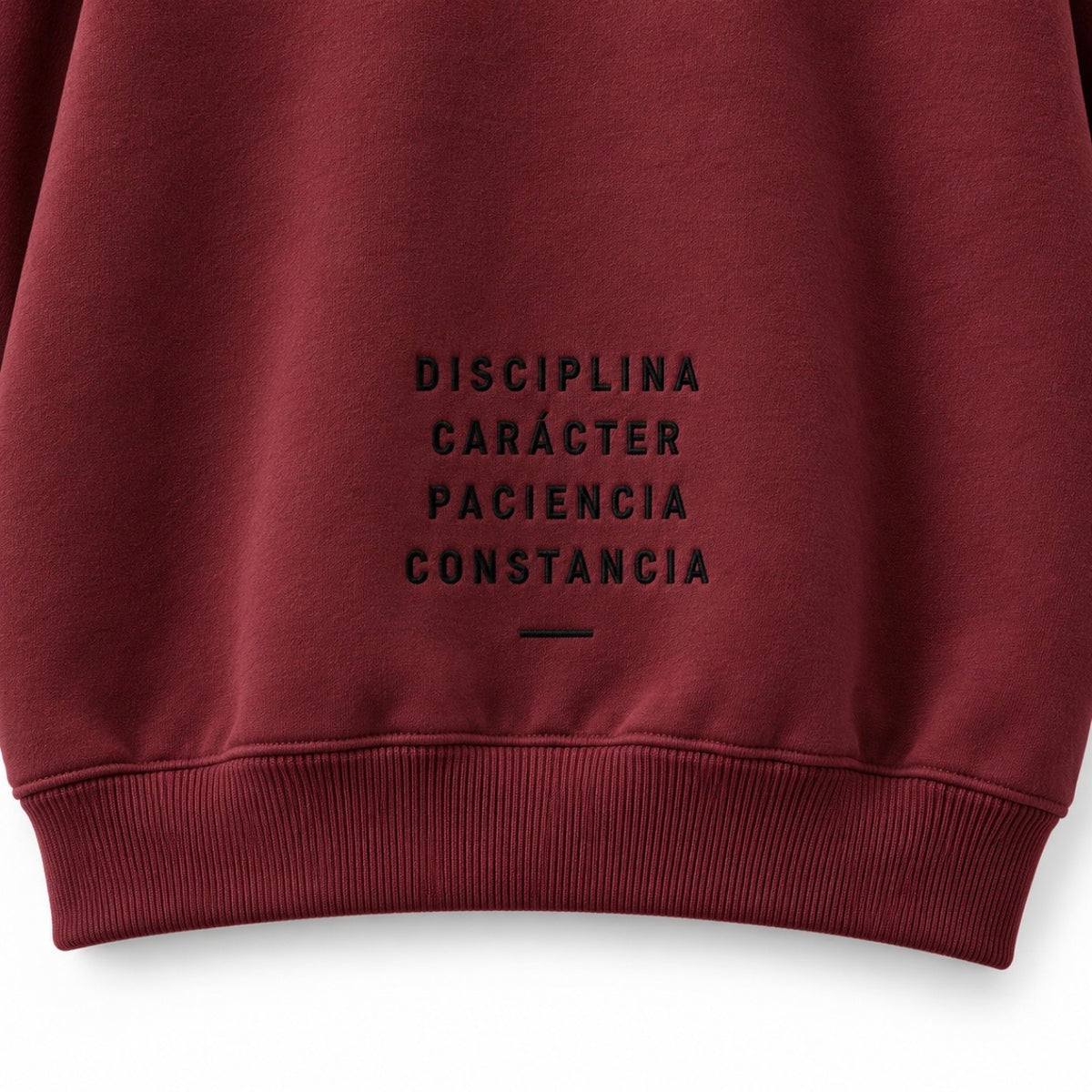 COMPA CREWNECK VINO/BORGOÑA - SUDADERA CUELLO REDONDO