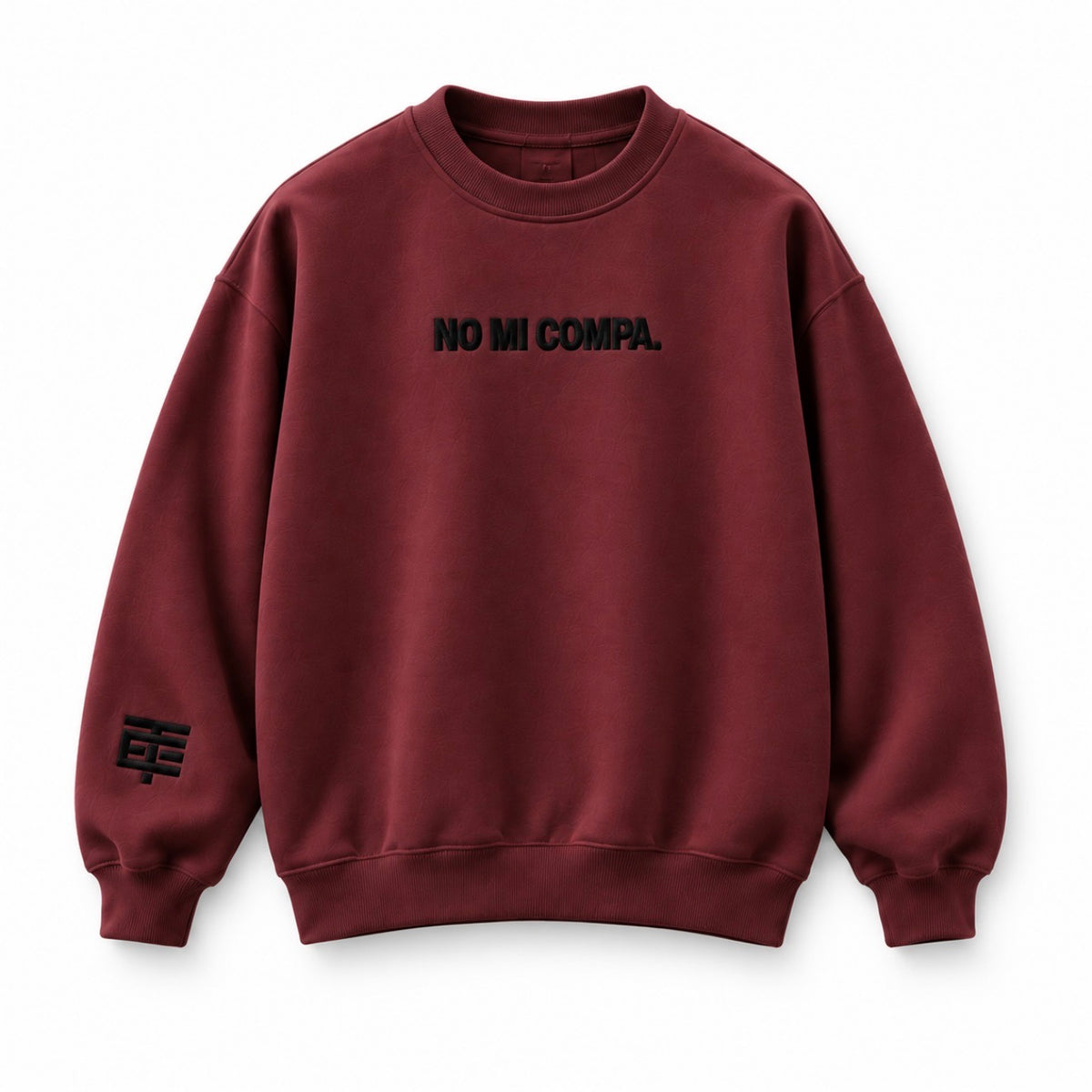 COMPA CREWNECK VINO/BORGOÑA - SUDADERA CUELLO REDONDO