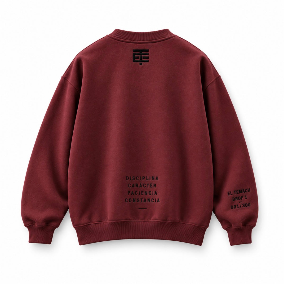 COMPA CREWNECK VINO/BORGOÑA - SUDADERA CUELLO REDONDO
