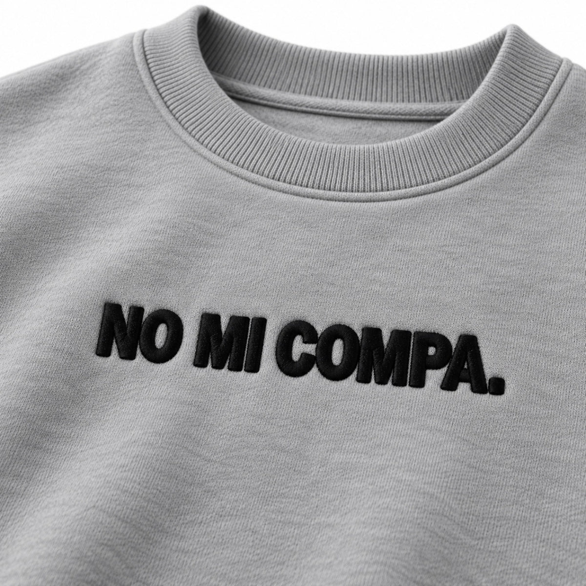 COMPA CREWNECK GRIS - SUDADERA CUELLO REDONDO