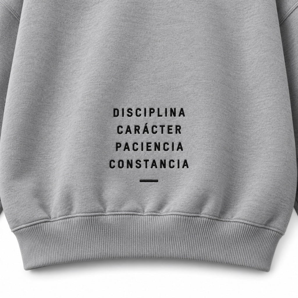 COMPA CREWNECK GRIS - SUDADERA CUELLO REDONDO