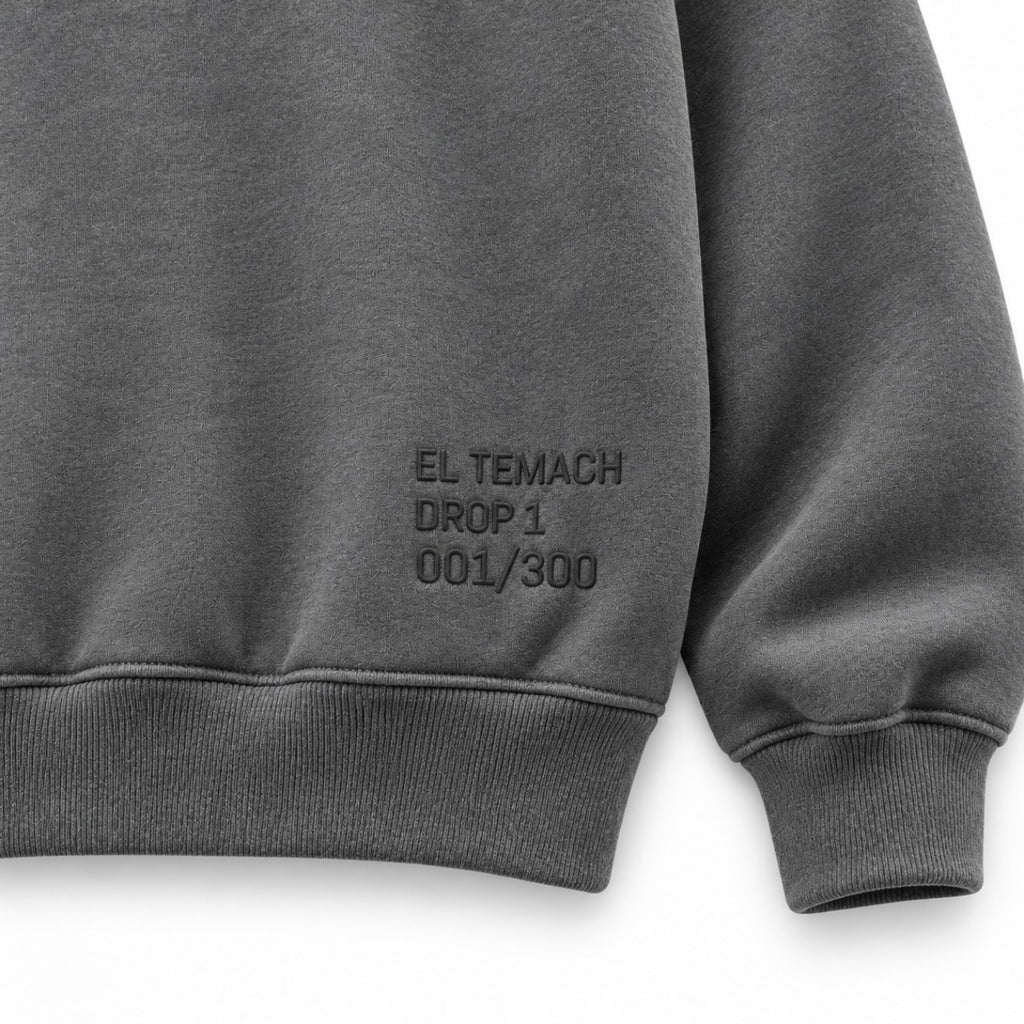 ARMOR HOODIE GRIS OXFORD - SUDADERA CON CAPUCHA