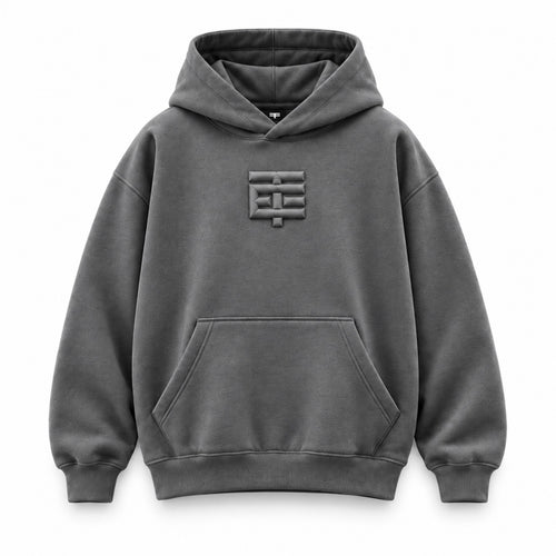 ARMOR HOODIE GRIS OXFORD - SUDADERA CON CAPUCHA