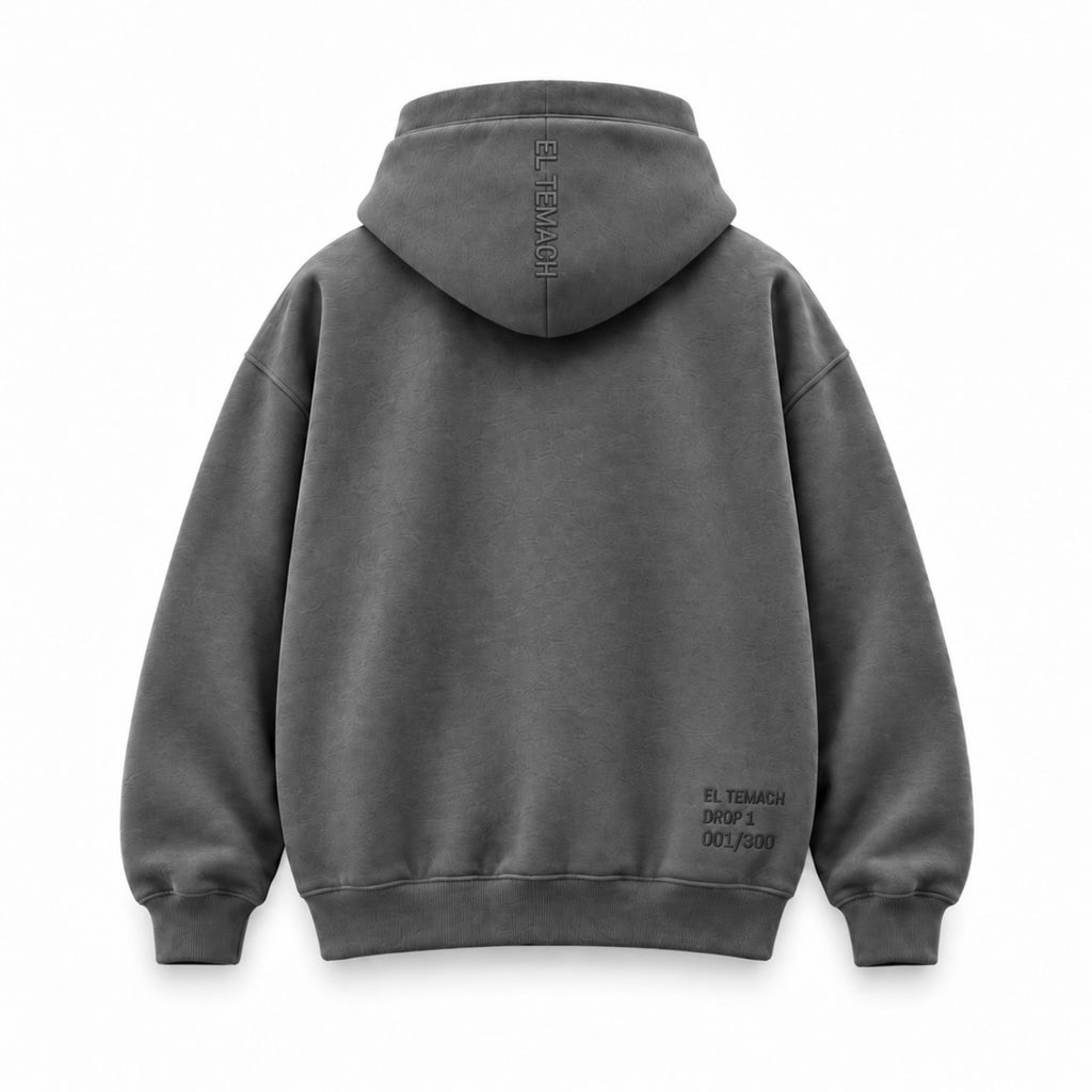 ARMOR HOODIE GRIS OXFORD - SUDADERA CON CAPUCHA